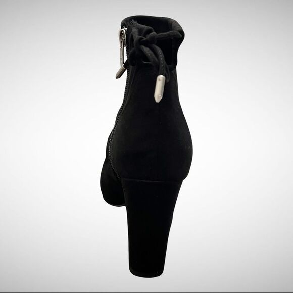 New In Box Marc Fisher Faux Suede Ankle Tie Back Boots-Justice, Size 8 Medium - Picture 4 of 13